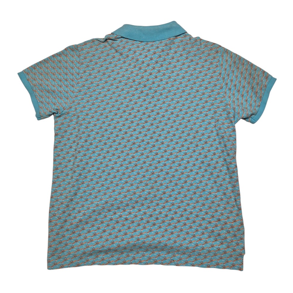 Vtg Polo Ralph Lauren All Over Print Rowing Polo Shirt Mens XL Blue Sculling - Picture 2 of 10